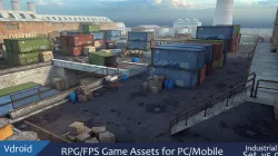 RPG FPS Game Assets for PC Mobile Industrial Set v5 Low-poly  3D model