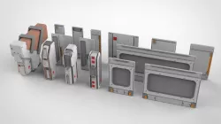 sci-fi Architectural element 15 3D model