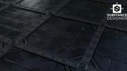 Sci-Fi panels 01 - Customizable PBR Material Texture