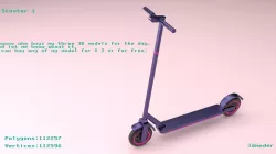 Scooter 1 3D model