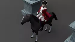 SEVEN YEARS WAR Cavalery Low-poly  3D model