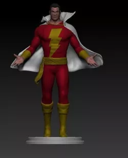 Shazam Fan Made - 3D Print ready - 24cm 3D model