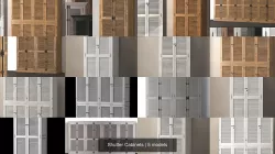 Shutter Cabinets 3D Model Collection