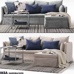 Sofa SANDBACKEN Ikea 3D model
