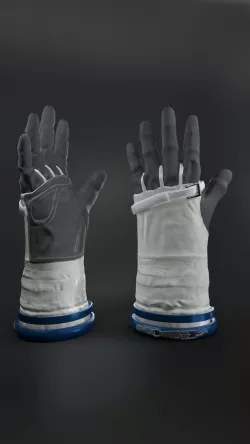 Sokol KV1 space gloves Low-poly  3D model