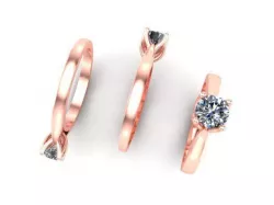 solitaire ring 3D model