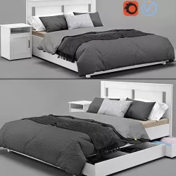 Songesand  Bed Ikea Version 2 3D model