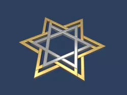 Star of David 3D model