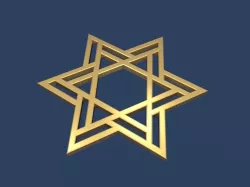 Star of David 3D model