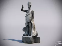 Statue 4 Low-poly  3D model