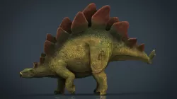 Stegosaurus Low-poly  3D model