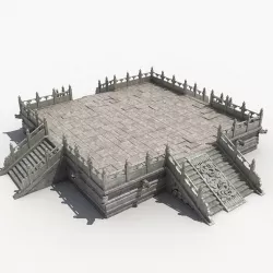Stone Platform 3D model