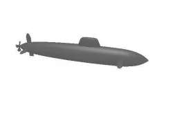 Submarine Low-poly  3D model
