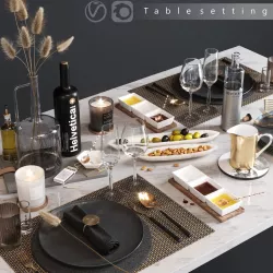 Table serving 3D model