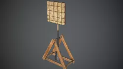 Target Balance Medieval Low-poly  3D model
