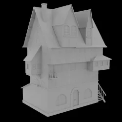 Tavern with ROOMS 3D model
