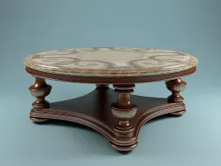 Thomasville Hills of Tuscany Trebbiano Round Table 3D model