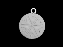 Thundermarks of Perun amulets Gromoviti znaci and Veles 3D model