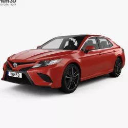 Toyota Camry XV60 XSE with HQ interior 2017 3D model