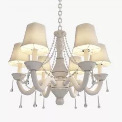 Traditional Stem Chandelier  3D model