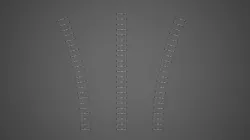 Train Tracks 2 Low-poly  3D model