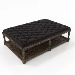 Tufted leather coffee 3D model