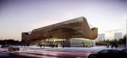 Urban geological and cultural exhibition center 3D model