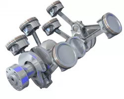 V8 Engine Cylinders 3D model