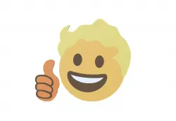 Vault Boy emoji 3D model