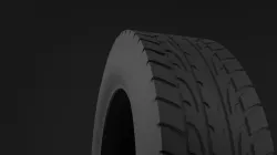 Vehicle tire 3D model