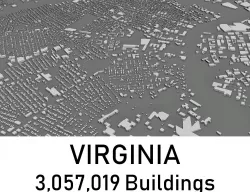 Virginia - 3057019 3D Buildings Low-poly  3D model