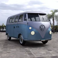 Volkswagen Combi for DAZ Studio 3D model