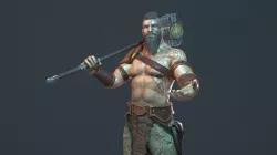 Warrior smith Low-poly  3D model