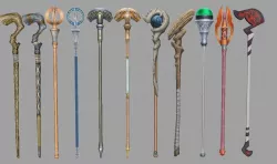 weapon Scepter Low-poly  3D model