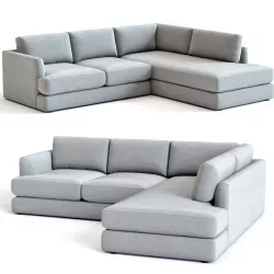 West Elm Haven Sectional Sofa 3D model