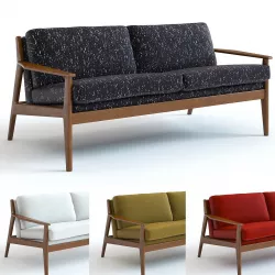 West Elm - Mathias Loveseat 3D model