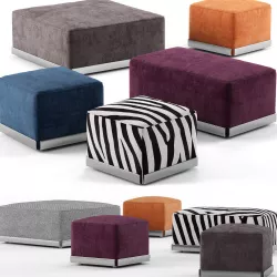 West poufs - Minotti 3D model