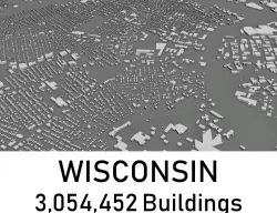 Wisconsin - 3054452 3D Buildings Low-poly  3D model