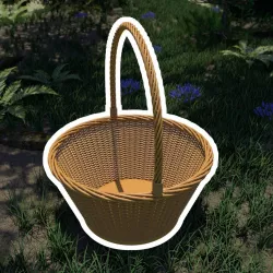 Woven Basket 3D model