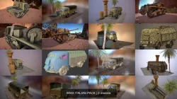 WW2 ITALIAN PACK 3D Model Collection