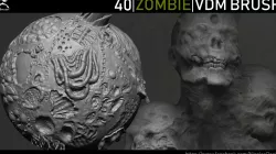 Zbrush - Zombie VDM Brush 3D model