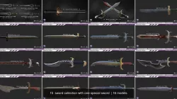 15  sword collection with one special sword  