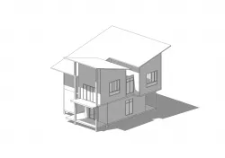 2 Floor House A1 3D model