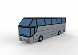 3D model Double-decker bus Low-poly  3D model