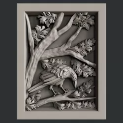 3d STL models for CNC router Raven 3D model