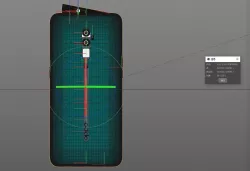  4D modeling rendering---OPPO Reno ten times zoom version 3D model
