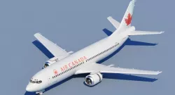 737 400 Air Canada With Interior 3D model
