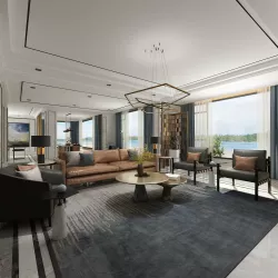 A003-Liveroom Modern style 3D model