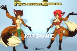 Acheron Kitsune Clean Low-poly  3D model