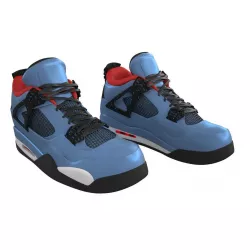 Air Jordan 4 Travis Scott Shoes 3D model